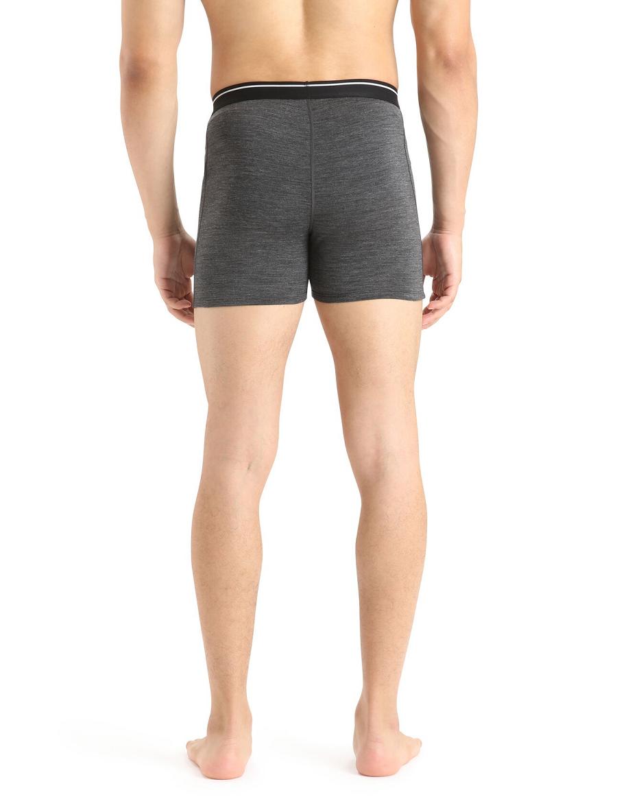 Icebreaker Merino Anatomica Boxers Miesten Alusvaatteet Mustat Harmaat | FI 1316MQZA